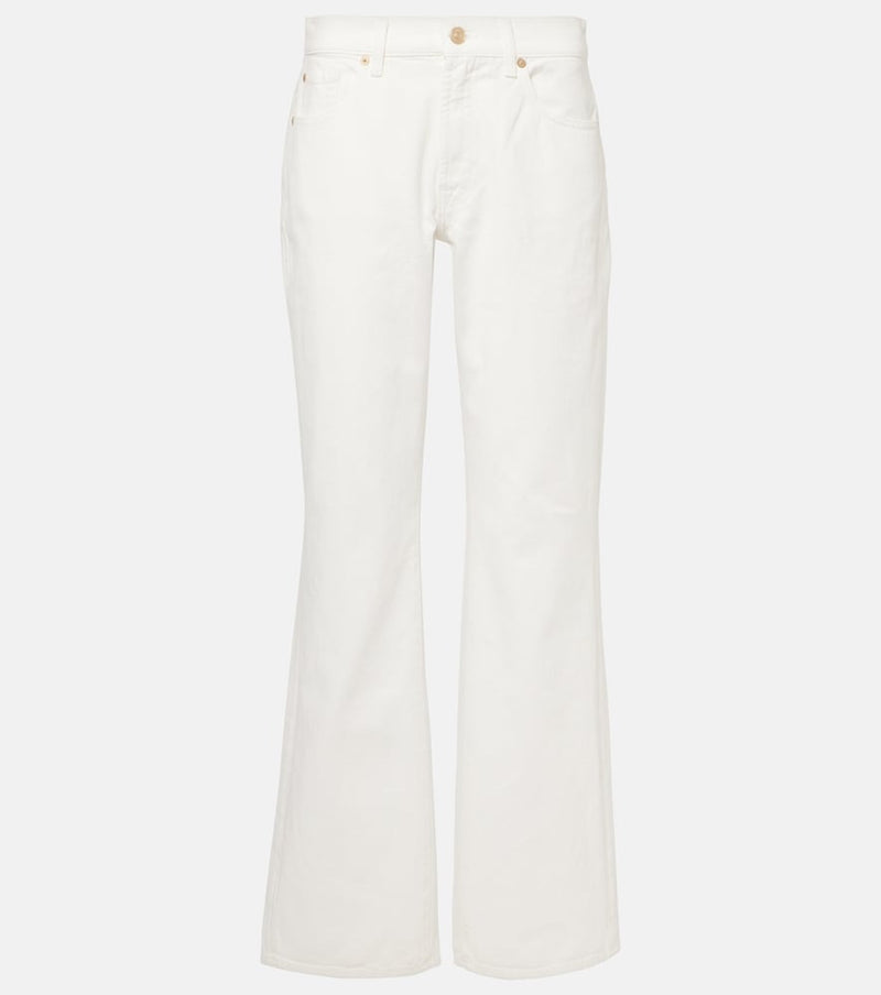 7 For All Mankind Tess cotton and hemp straight pants