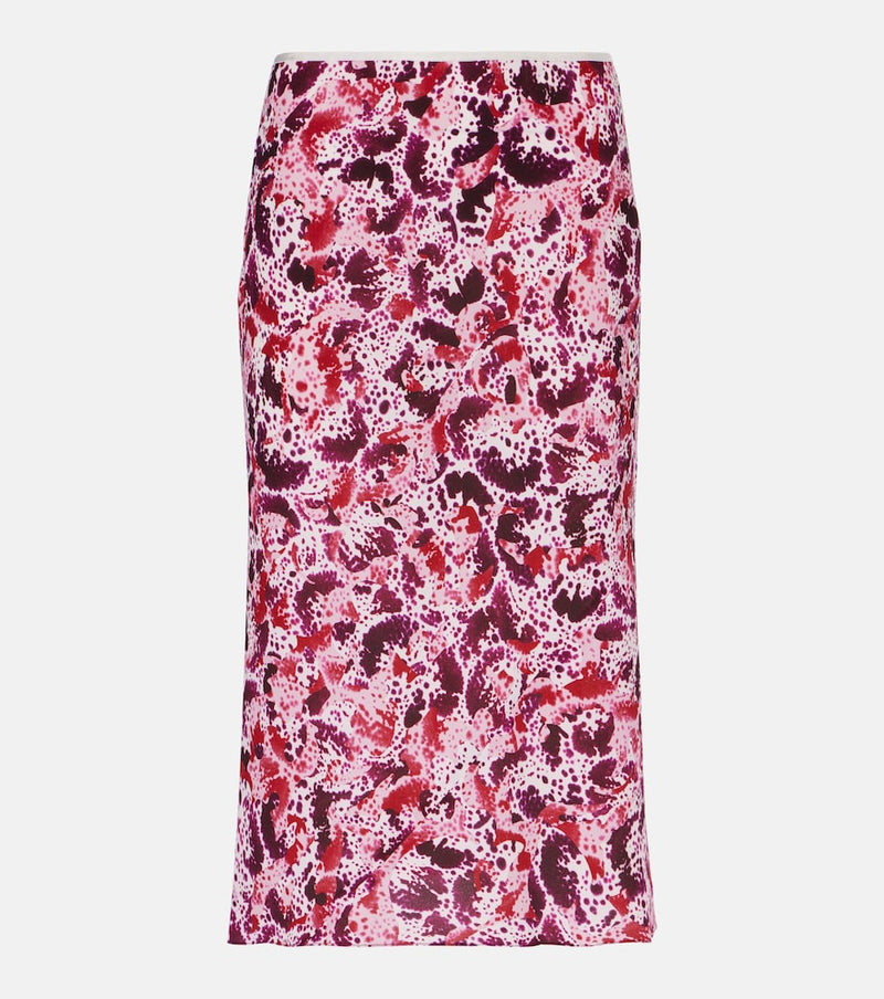 Dries Van Noten Floral pencil skirt