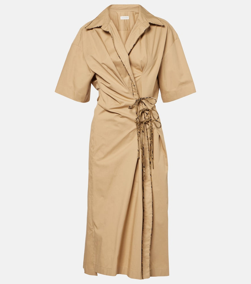 Dries Van Noten Cotton wrap dress