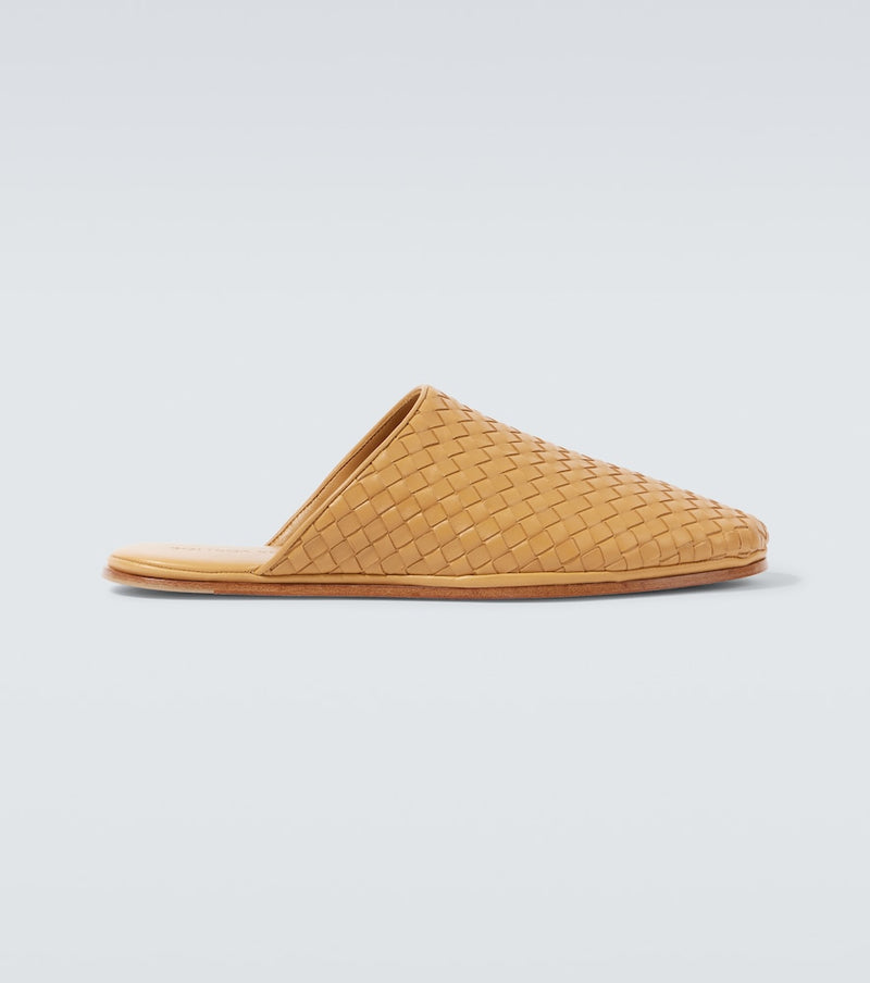 Bottega Veneta Sunday Intrecciato leather mules