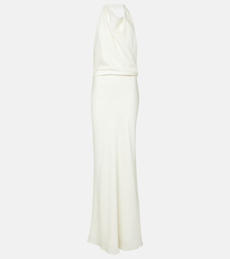 Simkhai Reannon draped satin gown