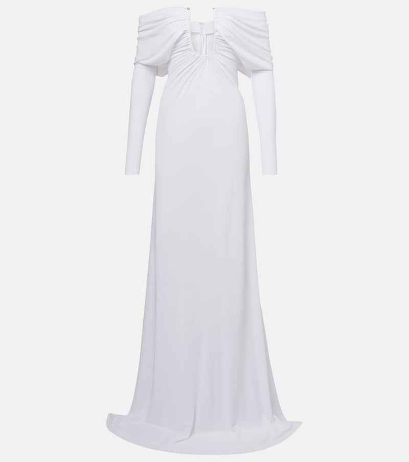 Christopher Esber Arched Palm off-shoulder maxi dress