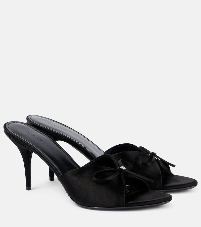 Balenciaga Knife Bow 80 satin sandals