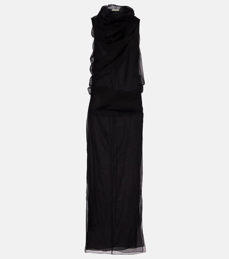 Khaite Jeanty tulle maxi dress
