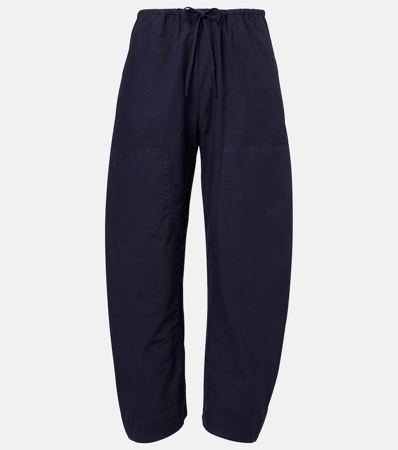 Leset Kyoto cotton wide-leg pants