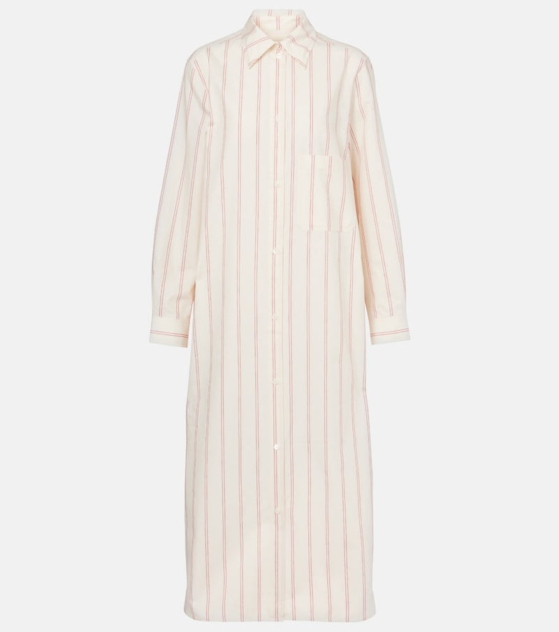 Toteme Striped cotton and silk shirt dress