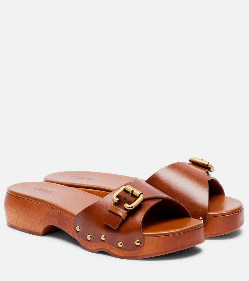 Chloe Jeannette leather mules