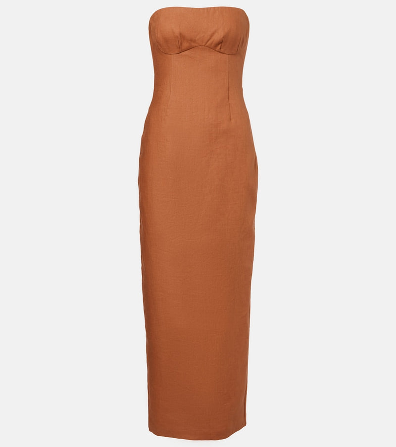 SIR Evalita linen maxi dress