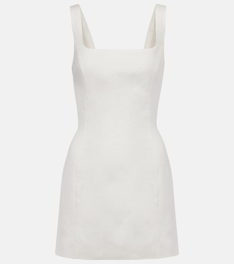 SIR Iris linen minidress in White