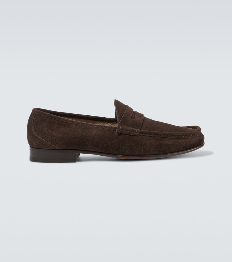 Tom Ford York suede penny loafers