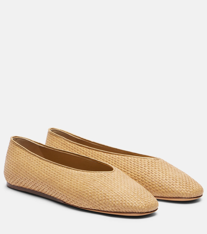 Le Monde Beryl Regency raffia ballet flats