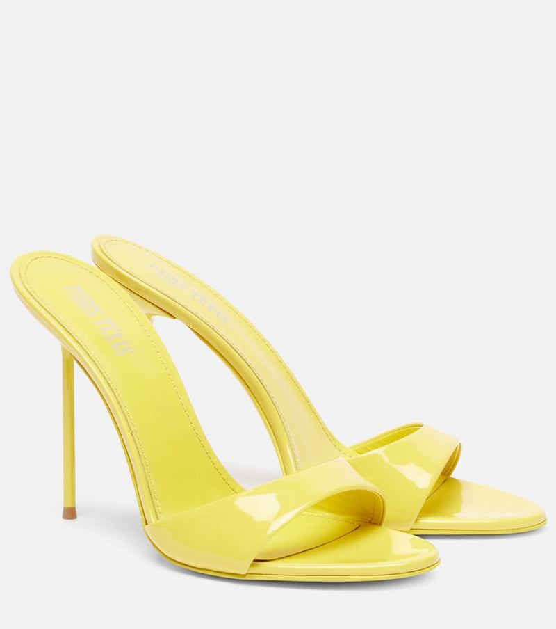 Paris Texas Lidia patent leather mules