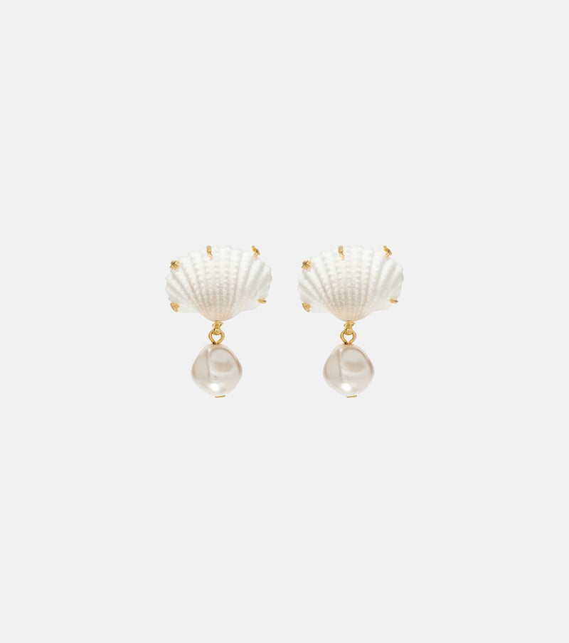 Jennifer Behr Isola faux-pearl drop earrings