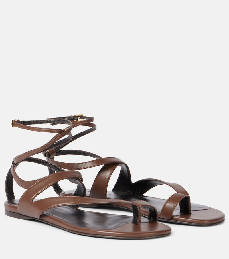 Khaite Aimee leather sandals