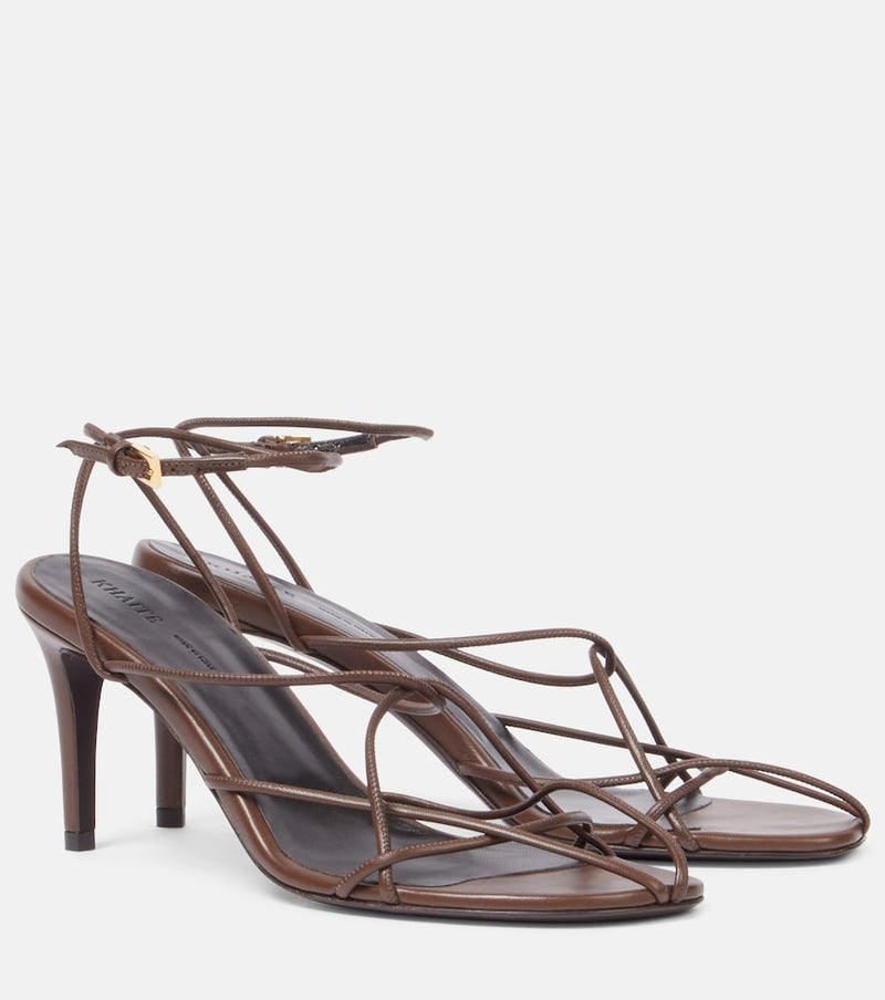 Khaite Loulou 75 leather sandals