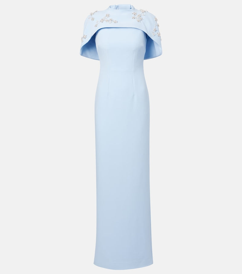 Safiyaa Embellished caped gown