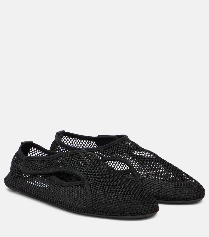 Alaia Fishnet slip-on shoes