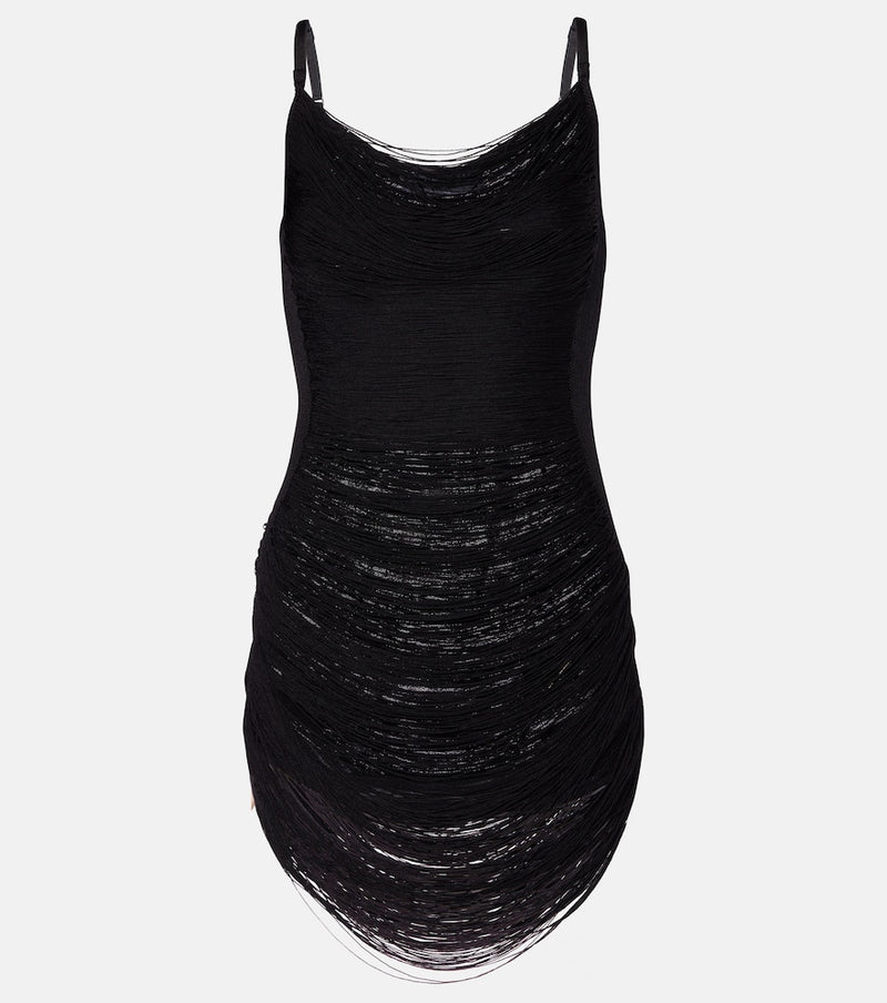 The Attico Fringed minidress