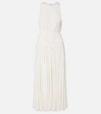 Alaia Gathered jersey maxi dress
