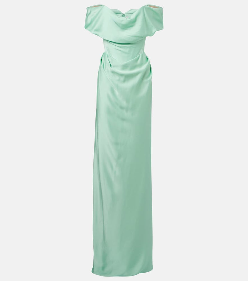 Vivienne Westwood Nova Cocotte satin corset gown