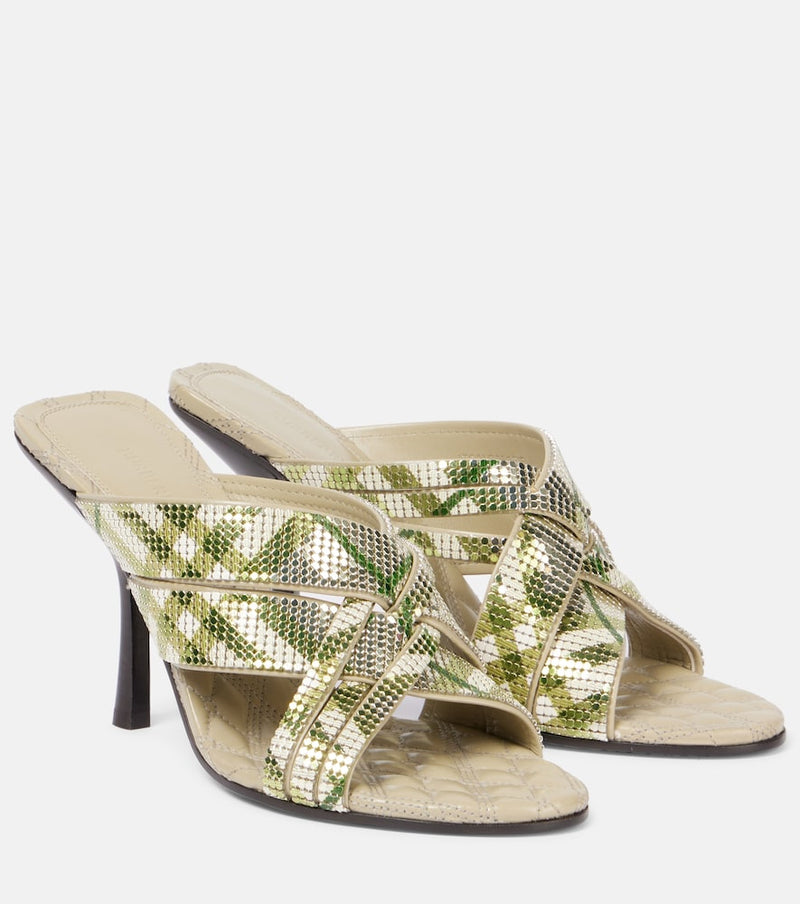 Burberry Cabana 90 Burberry Check mules