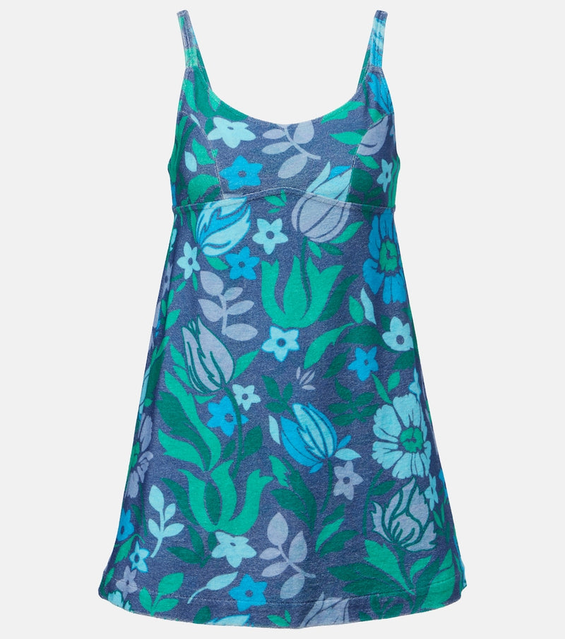 Chloe Floral cotton jersey minidress