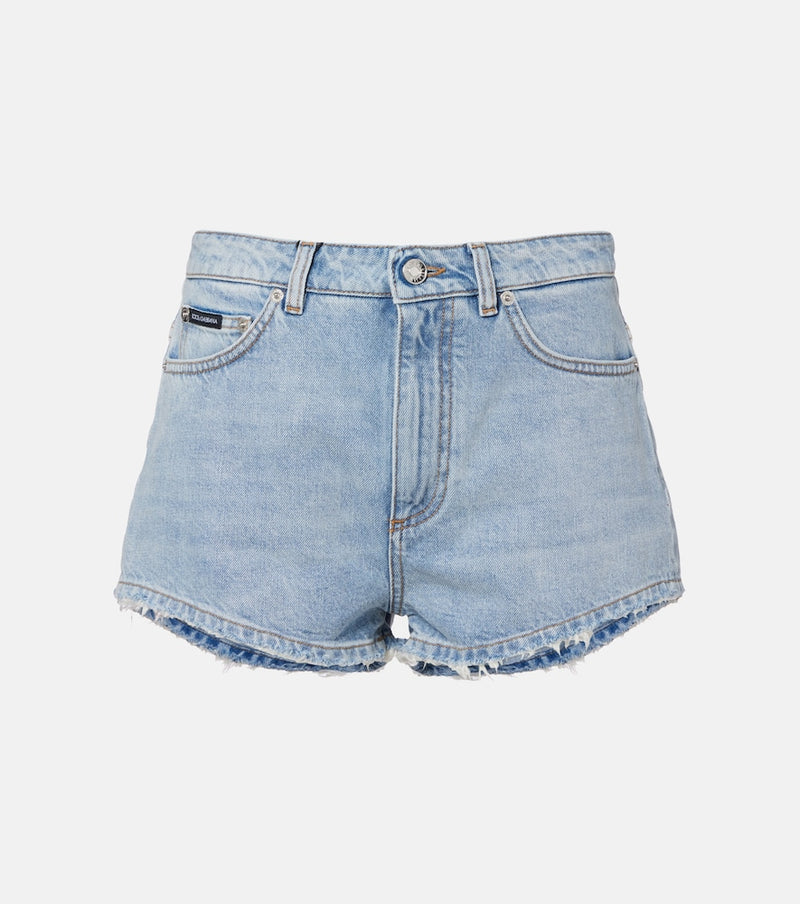 Dolce & Gabbana Frayed denim shorts