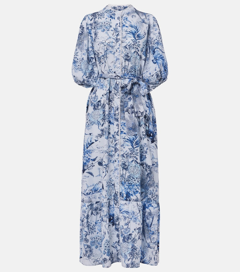 Melissa Odabash Kitty cotton and linen shirt dress