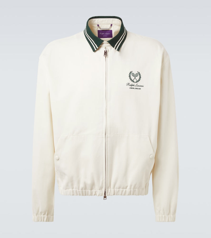 Ralph Lauren Purple Label Cotton and cashmere bomber jacket