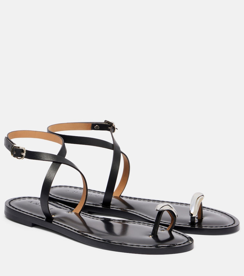 Amanu Kigali embellished leather sandals
