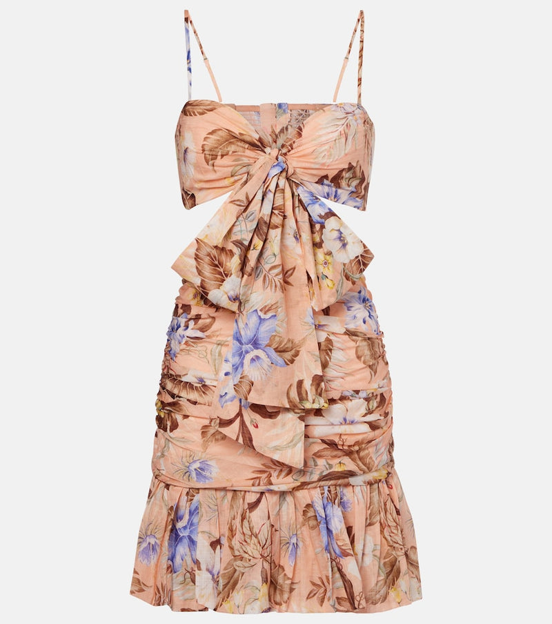 Zimmermann Coco floral cotton minidress