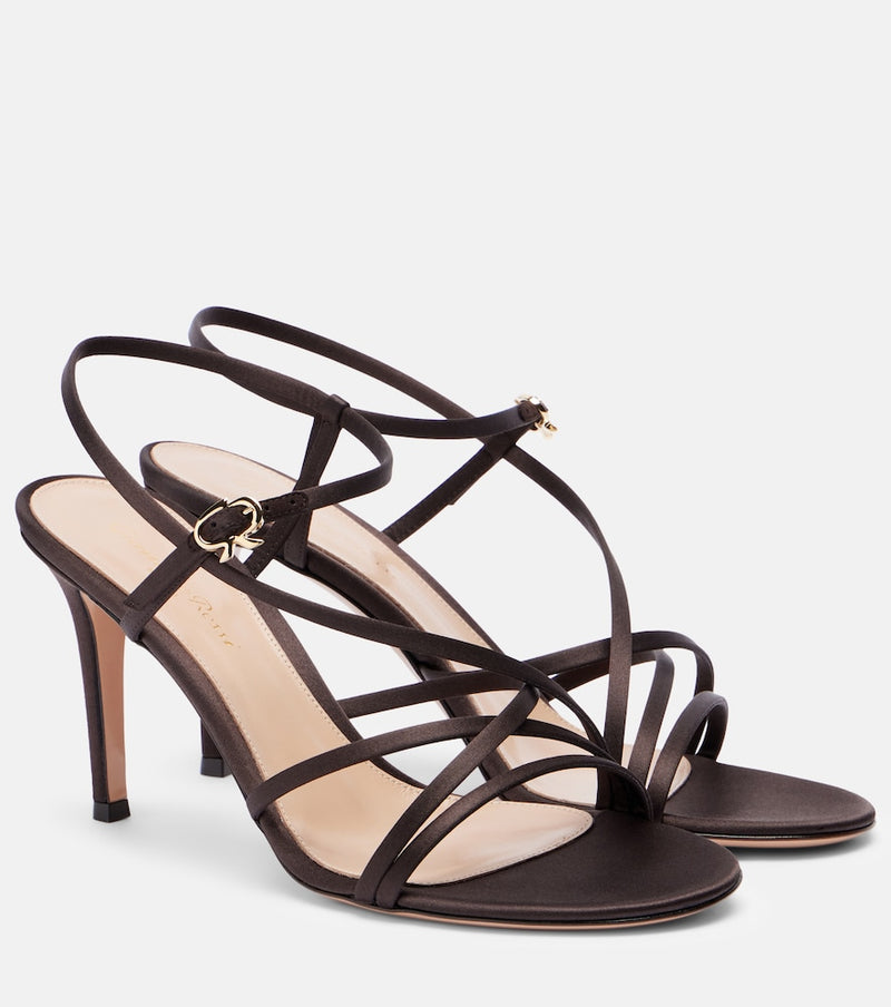 Gianvito Rossi Strappy 85 satin sandals