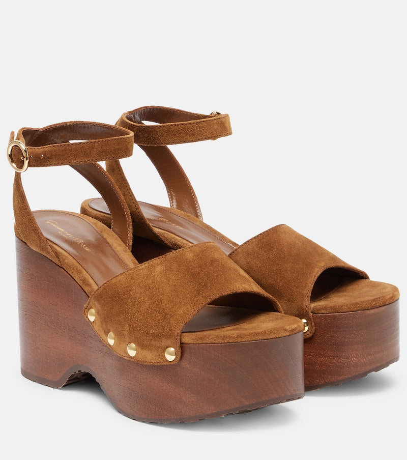 Gianvito Rossi Ardea suede platform sandals