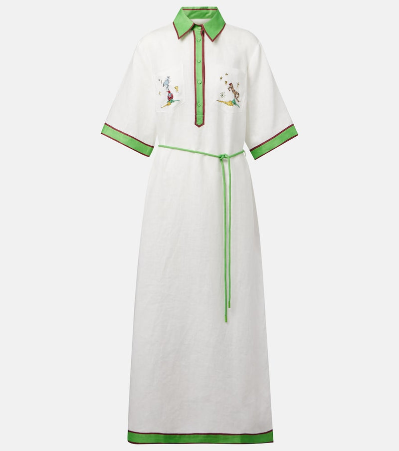 Alemais Play linen polo dress