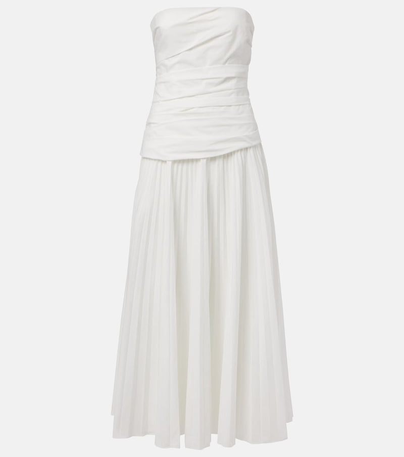 Simkhai Arie strapless cotton-blend midi dress