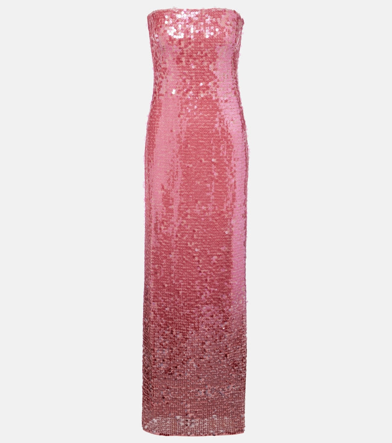 Simkhai Leilani sequined strapless gown