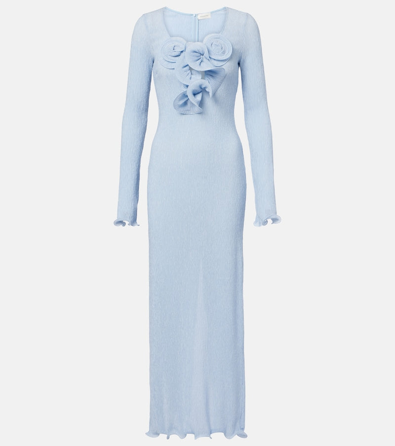 Magda Butrym Floral-applique maxi dress