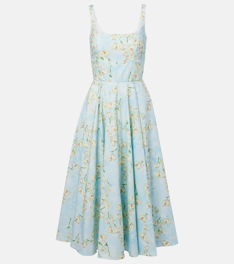 Emilia Wickstead Mona floral cotton midi dress