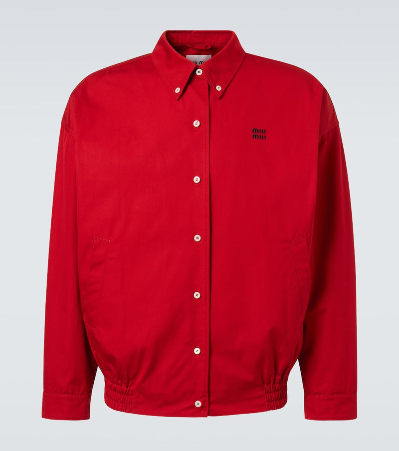 Miu Miu Cotton poplin blouson