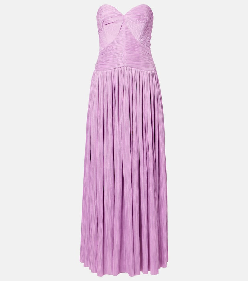 Simkhai Aubriella gathered plisse gown