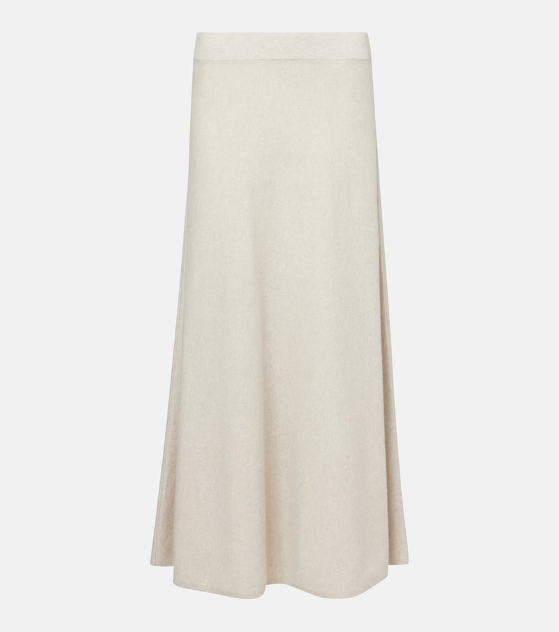 Lisa Yang Torie high-rise cashmere maxi skirt