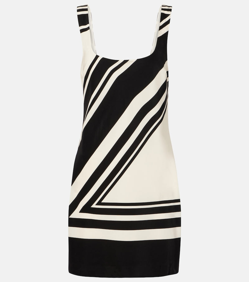 SIR Pietra printed silk crepe minidress