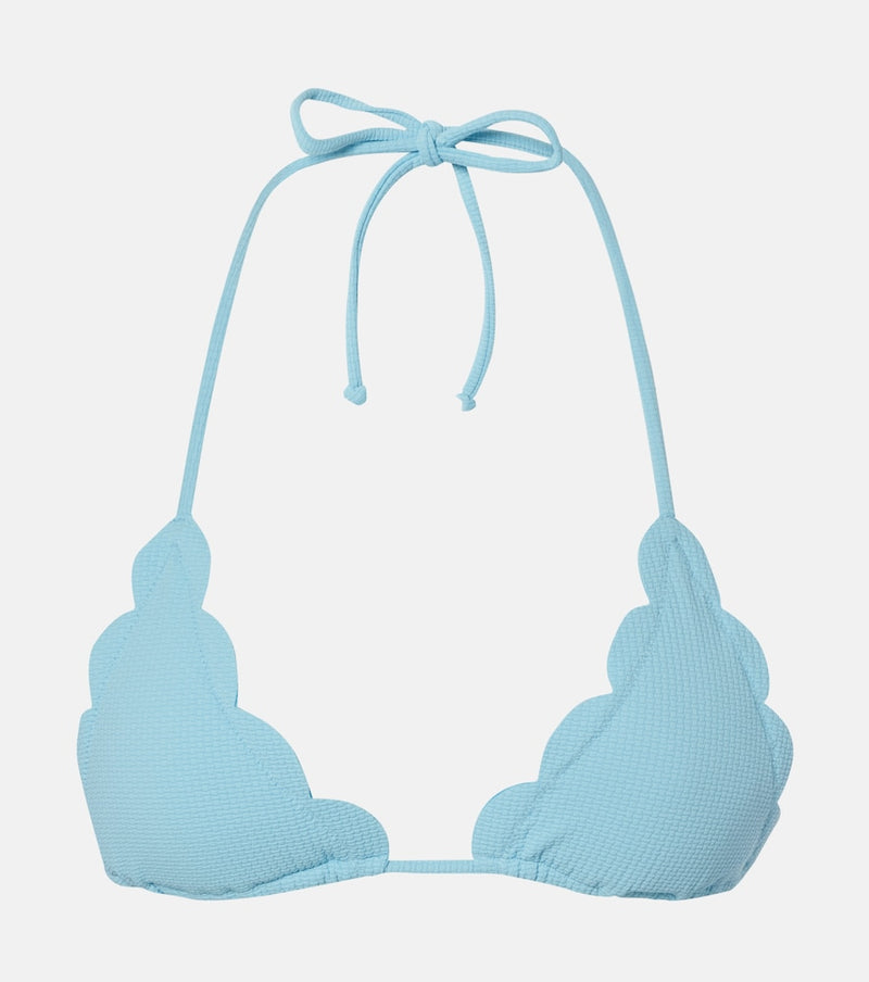 Marysia Broadway scalloped bikini top