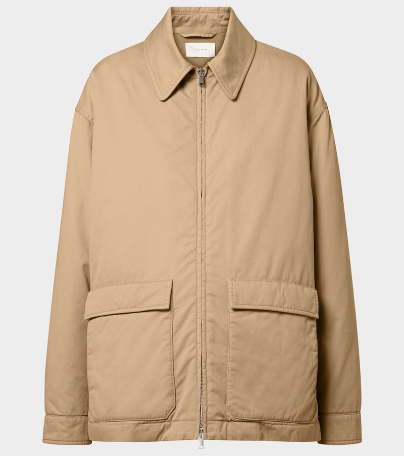 The Row Aurelius cotton and cashmere jacket