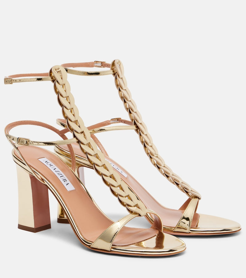 Aquazzura Destiny Gladiator 85 leather sandals