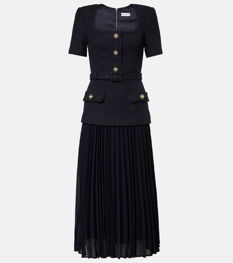 Rebecca Vallance Jonie belted pleated midi dress