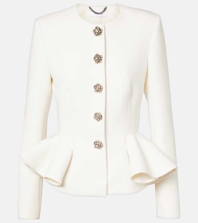 Safiyaa Tomomi embellished peplum jacket