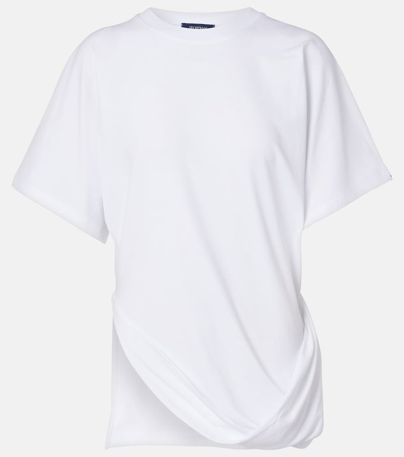 Sportmax Keras asymmetric cotton-blend T-shirt