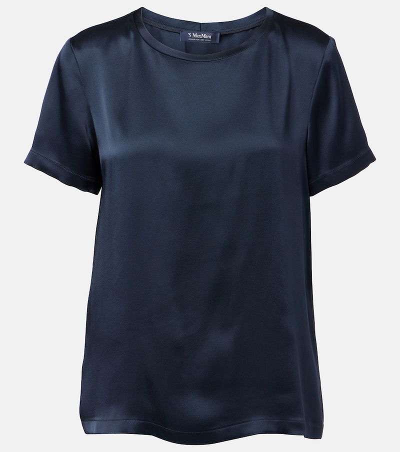 S Max Mara Rebecca satin T-shirt