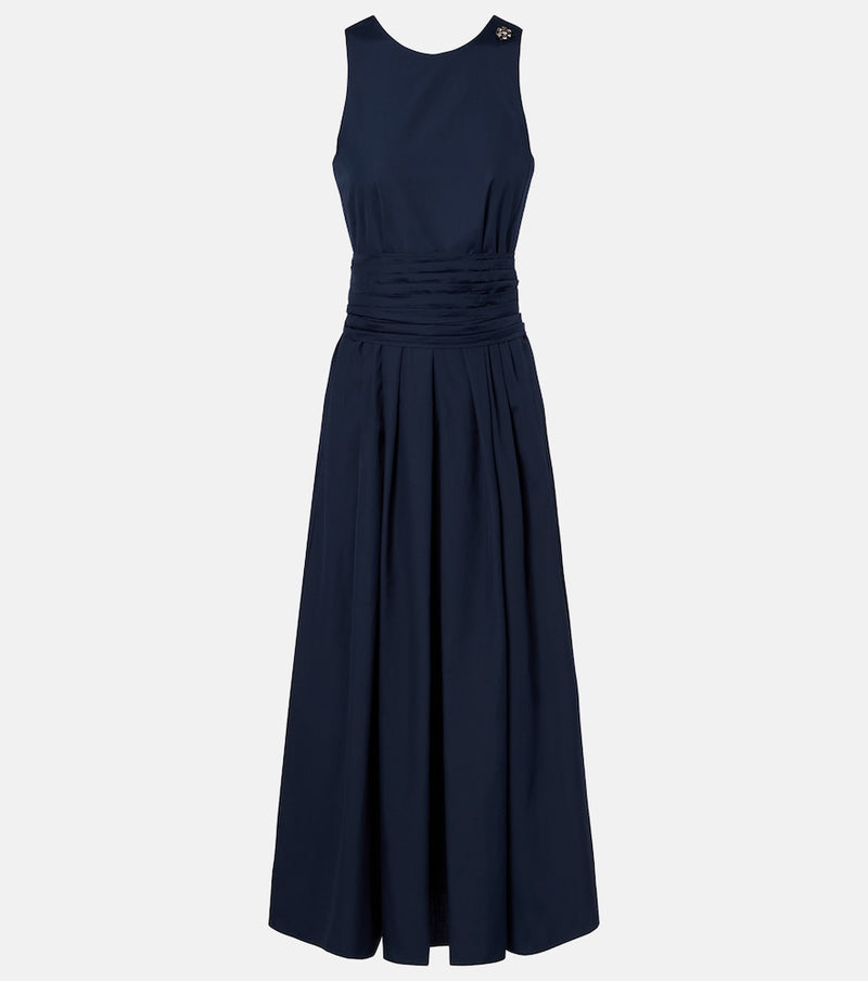 S Max Mara Ussita cotton poplin midi dress